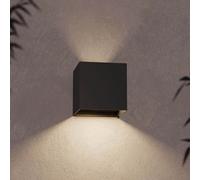 Applique LED Cubo 12W Bidirezionale Nera IP65 CCT OSRAM Chip LED Colore Nero