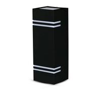 Applique LED da Esterno 2xGU10 Doppia Emissione Bianco Nero V-TAC