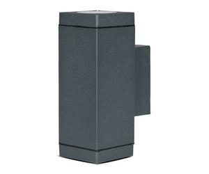 Applique LED da Esterno 2xGU10 Portafaretto Quadrata Grigio scuro V-TAC VT-842