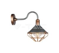 Applique LED da Esterno E27 Lanterna Lampada Muro Parete Bronzo V-TAC VT-720R