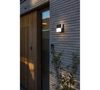 Applique LED da esterno in alluminio 17 W 140x140x70 cm Nero - bianco