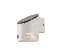APPLIQUE LED DA ESTERNO VTAC BIANCO CILINDRICA OBLIQUA CON SENSORE 3000K