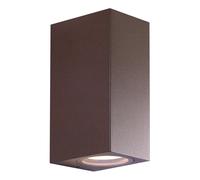 APPLIQUE LED DA PARETE A DOPPIO FASCIO COLORE CORTEN MOD. TOLEDO