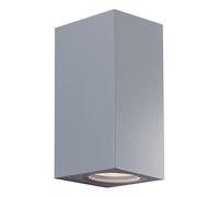 APPLIQUE LED DA PARETE A DOPPIO FASCIO COLORE GRIGIO MARINA MOD. TOLEDO
