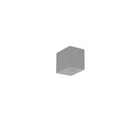 Applique LED da parete AXO quadrata monodirezionale grigia GU10 68x92 mm Grigio