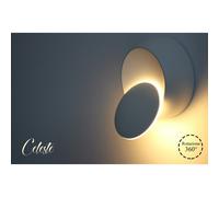 V-Tac Vt-757 Lampada Led 5w Da Parete Rotonda Con Testa Regolabile 360° Ip20 560lm Bianco Caldo 3000k - Sku 7086