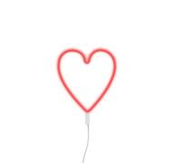 Applique LED da parete Heart 3xAA USB rosso Rosso