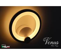 Applique Led Da Parete Modello Venus Italian Design Moderna 10W Bianco Caldo