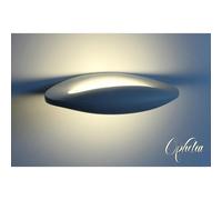 Applique Led Da Parete Ophelia 10W Bianco Caldo Ovale Design Moderna Carcassa Bi
