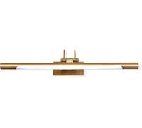 Applique LED da parete per illuminare quadri, LED 8 W e 800 lumen, stile contemporaneo ed elegante, tono di luce calda 3000 K, finitura bronzo anticato, completamente articolata e girevole
