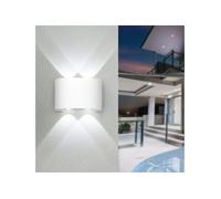 APPLIQUE LED DA PARETE PLAFONIERA OVALE 10W IP 65 BIANCO 4000K ESTERNO INTERNO