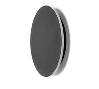 Applique Led da parete Plat 12W rotondo Nero IP20 Bianco freddo 6500K Aigostar