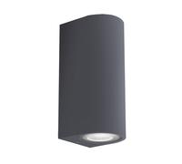 APPLIQUE LED DA PARETEA DOPPIA EMISSIONE COLORE ANTRACITE MOD. CORDOVA 2