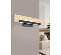 Applique LED Eglo Camacho 1 luce Nero Marrone 9,6 W Nero-marrone