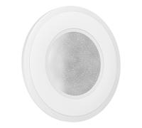 Applique LED Eglo Macchioni 12W 4000K 1560Lm Ø20x4,5 cm metallo cristallo bianco Bianco