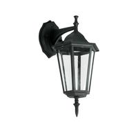 V-TAC Lampada LED da Muro a Lanterna con Portalampada E27 (Max 60W) Attacco verso il basso Colore Nero IP44
