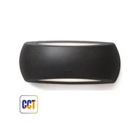Applique LED Francy Nera IP66 E27 da Esterno CCT 8,5W - Fumagalli