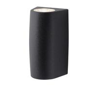 Applique LED Fumagalli Marta 90 2L Nero Satinato GU10 2x3,5W IP55
