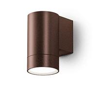 Applique Led Gea Led Lily M Ges1063 Gu10 Ip54 Marrone Lampada Parete Alluminio Monoemissione Classica