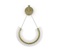 Applique LED Grande H: 133 Cm In Oro 3000 K Moderna Lampada Da Parete Soggiorno [EEK: G]