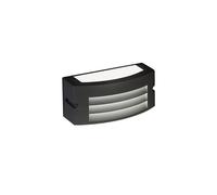 Applique in alluminio pressofuso KOBE APPLIQUE ALETTE 10W LED 4000K Dimensioni 22x10xh10 cm Diffusore in termoplastico opalino colore GRAFITE GRAFITE