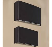 applique led lampada a parete muro doppia luce ip65 interno esterno regolabile [EEK: A+++]