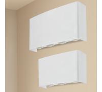 applique led lampada a parete muro doppia luce ip65 interno esterno regolabile [EEK: A+++]