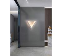 Applique led luce bianca calda naturale lampada a V in vetro da parete 9 w [EEK: A+++]