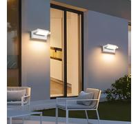 Applique led luce bianca calda naturale lampada da parete 21 w 3 cct esterno 472