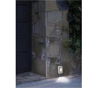 APPLIQUE LED LUCE BIANCA FARETTO 12 W SEGNAPASSI A MURO ESTERNO BIANCO IP65 ES62