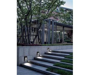 Applique led luce bianca faretto 12 w segnapassi a muro esterno nero ip65 es62