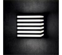 Applique led luce bianca lampada a parete 10 w interno esterno faretto cubo nero