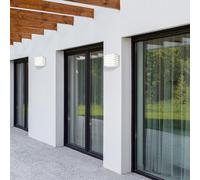 APPLIQUE LED LUCE BIANCA LAMPADA A PARETE 10W INTERNO ESTERNO CUBO BIANCO