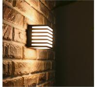 Applique led luce calda lampada a parete muro 10 w esterno faretto cubo nero [EEK: A+++]