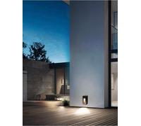 Applique led luce naturale faretto 12 w segnapassi a muro esterno nero ip65 es62 [EEK: A+++]