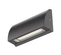 ledscom.de Lampada da parete LED/luce per scale SEGIN per esterni, IP54, piatta, downlight, antracite opaco, angolare, 3,8 W, 265lm, bianco caldo