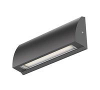 ledscom.de Lampada da parete LED/luce per scale SEGIN per esterni, IP54, piatta, downlight, antracite opaco, angolare, 6,2 W, 566lm, bianco caldo