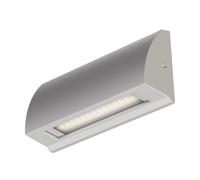 ledscom.de Lampada da parete LED/luce per scale SEGIN per esterni, IP54, piatta, downlight, grigio opaco, angolare, 3,8 W, 265lm, bianco caldo