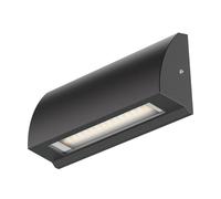 ledscom.de Lampada da parete LED/luce per scale SEGIN per esterni, IP54, piatta, downlight, nero opaco, angolare, 3,6 W, 278lm, bianco freddo
