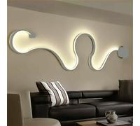 applique LED moderno 28W curvo a parete luce fredda naturale 230V 4000K 6500K [EEK: A++]