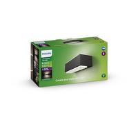 Philips Lighting 1648793P0 Philips Stratosphere Lampada da Parete per Esterno, 2700 K, 1000 lm, Grigio Scuro Integrata, 9 W