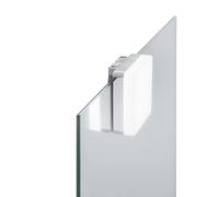 Applique LED quadrata Diva 460 lm 3,4x7,5x4,5 cm cromata Cromo