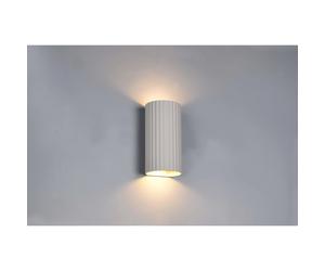 Applique LED Soka 2 luci H18cm grigio caldo Grigio