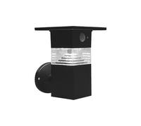 APPLIQUE LED SOLARE DA ESTERNO VTAC NERO CON SENSORE 3000K