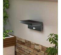 Applique LED Solare Minimal Nera con Sensore di Movimento Colore Bianco Naturale 4.000K