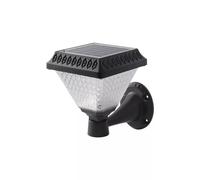 APPLIQUE LED SOLARE VTAC NERO A PIRAMIDE CON TELECOMANDO 3IN1