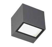 Applique Da Esterno Mini Biemissione Box Alluminio Grafite 5,5+5,5W Led 4000K