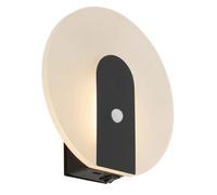 Briloner Applique a LED ricaricabile Taro con sensore nero opaco Ø 15 cm
