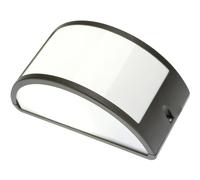 Applique LED Umbe mezza luna aperta 25x12x13,2 cm grigio Grigio