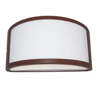 Applique LED Umbe mezza luna aperta 25x12x13,2 cm ruggine Ruggine